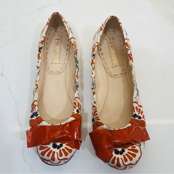 Prada Floral Ballet Flats - Picture 11 of 12